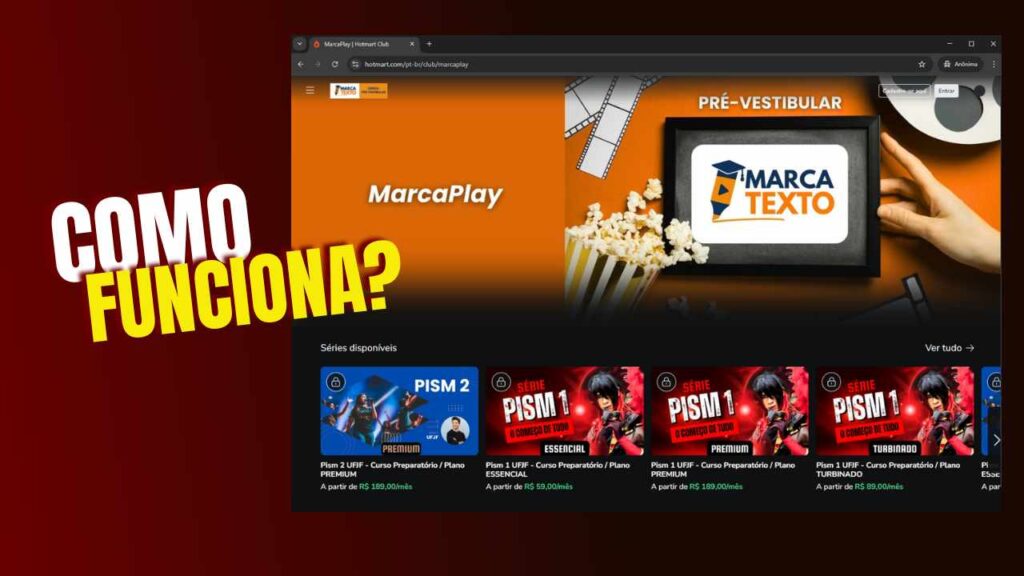 como funciona plataforma de estudos vestibular pism ufjf marca play marcaplay
